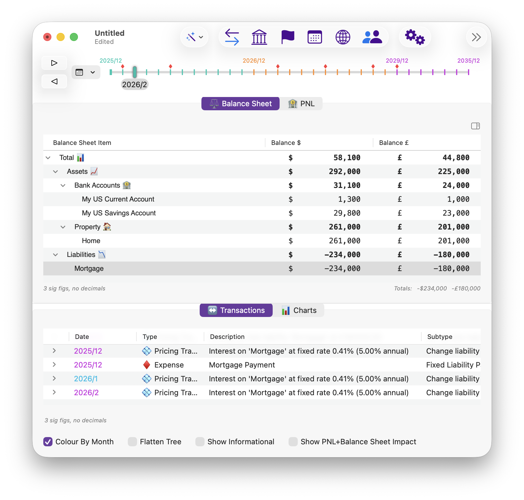 A view of the Crystal application